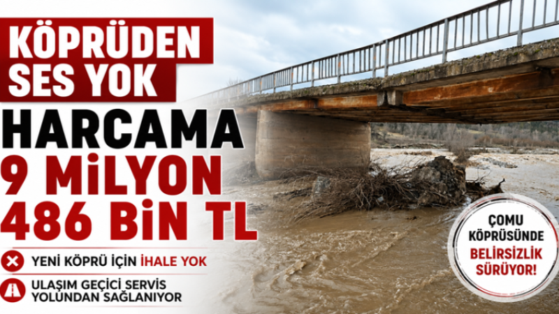 KÖPRÜDEN SES YOK, HARCAMA 9 MİLYON 486 BİN TL