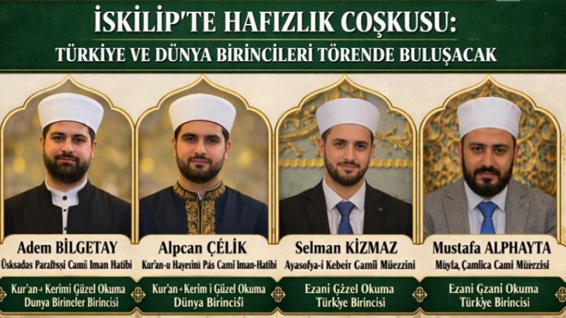 İSKİLİP’TE HAFIZLIK BELGE TAKDİM TÖRENİ DÜZENLENECEK